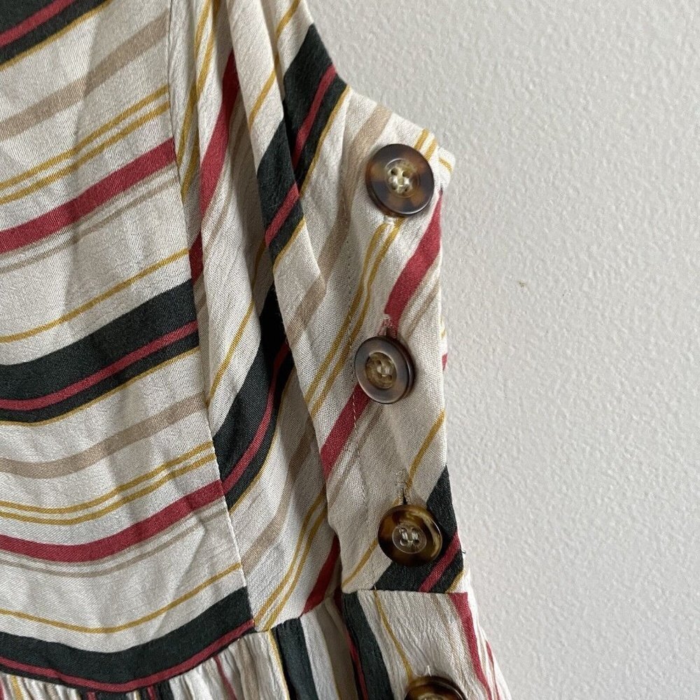 Tilly’s Mimi Chica Women SZ S Off White Striped Strappy Sleeveless Jumpsuit NWT - Picture 6 of 10